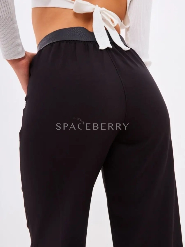 Брюки школьные прямые широкие палаццо классические